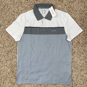 Calvin Klein Men’s Quick Dry Polo Shirt, Size Small (New)